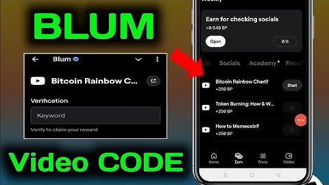 Blum Bitcoin Rainbow Chart Code | Blum Youtube Video " Blum Rainbow Chart" Code | Blum Video Code