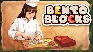 [벤또 블록스] 제한된 칼질 횟수! 도시락 통에 밥과 반찬을 알맞게 넣는 퍼즐 게임 ⭐ 별 3개 올클리어 (Bento Blocks) screenshot 1