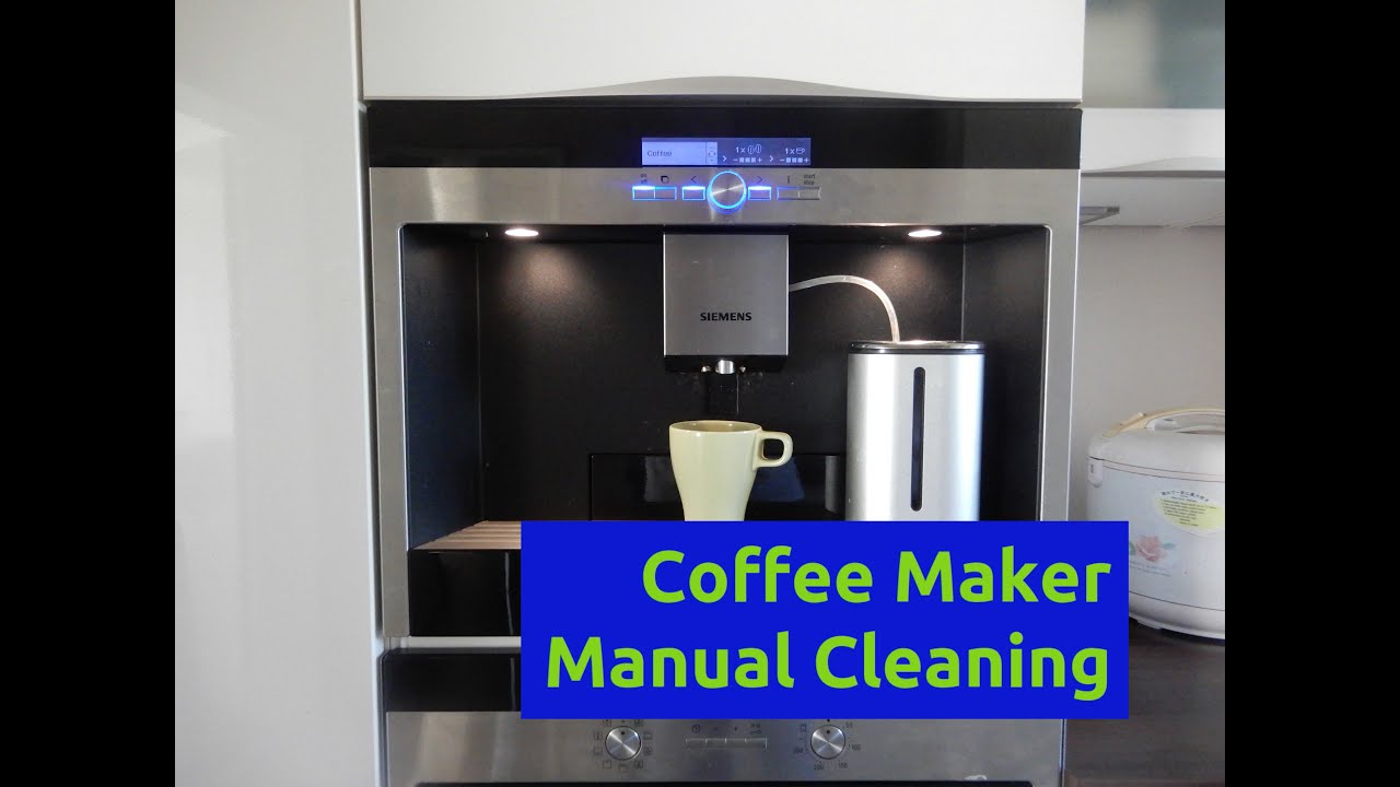 SIEMENS TK76K573: How to Clean Coffee Machine Manually - YouTube
