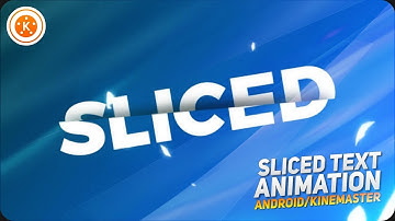 Sliced text animation tutorial || Android / Pixellab / Kinemaster