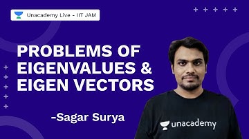 Problems Of Eigenvalues And Eigen Vectors I IITJAM2022 | Sagar Surya | Uncademy Live IIT JAM