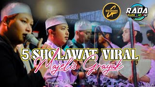 5 SHOLAWAT FULL KOPLO ‼️ PALING MANTAP 😋 || MAJELIS GRAYAK 🔴 Live \