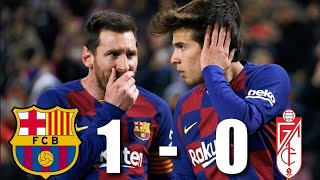 Details Highlights FC Barcelona VS Granada CF (1-0) 20/01/2020 Guide