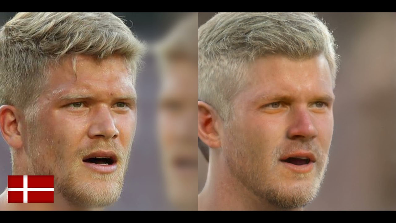 EURO2020: AI clones Andreas Cornelius | ENG - DEN | N2AI
