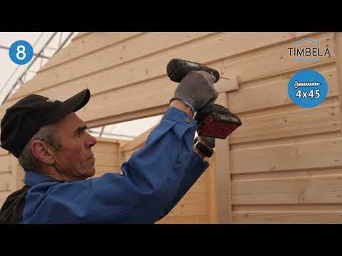 Timbela M351 garden shed installation instruction