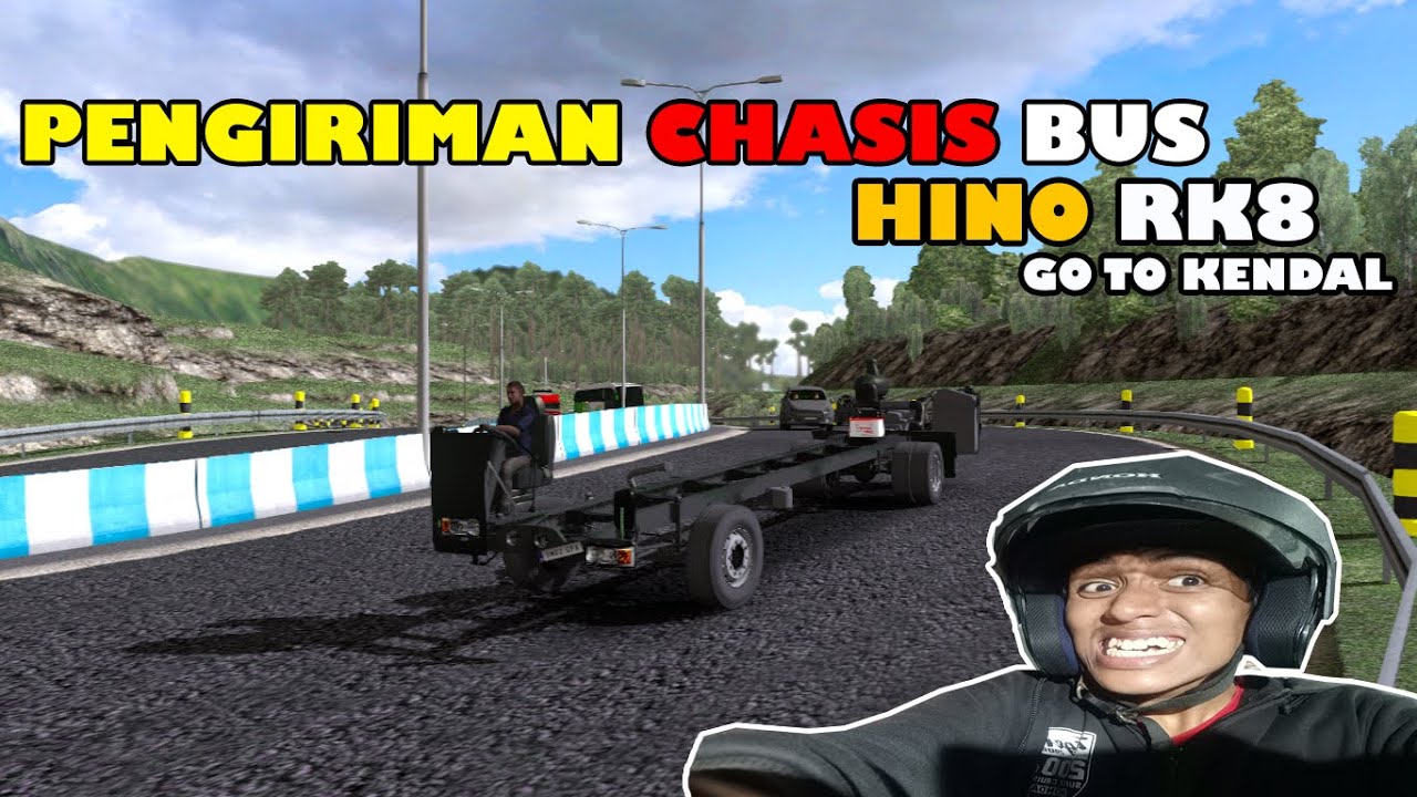 PENGIRIMAN CHASIS BUS HINO RK8 MENUJU KAROSERI - YouTube