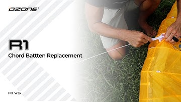 How to replace a chord batten in the R1 V5 kite