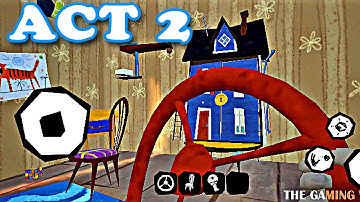 HELLO NEIGHBOR MOBILE - Act 2 Walkthrough | Red Key Escape