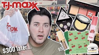 I WENT ON A MASSIVE TJ MAXX SHOPPING SPREE! Expired Makeup Try on Haul