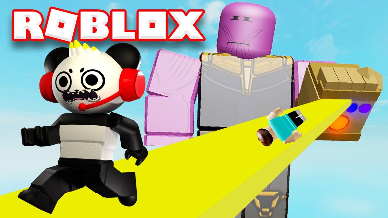 Combo Panda Plays Roblox Escape Thanos Obby Youtube - the crew plays a roblox obby