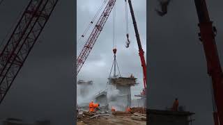 SHOCKING Crane Failure: Massive Bridge Collapse CAUGHT ON CAMERA 2025