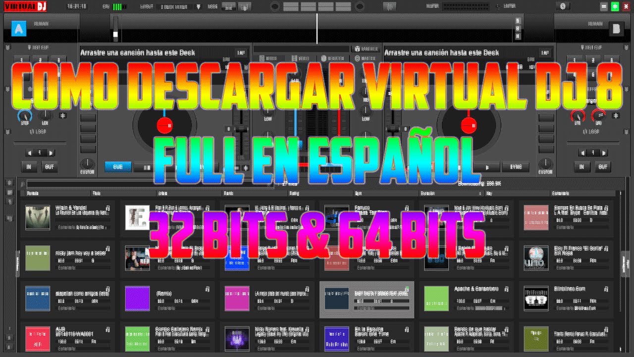 descargar virtual dj 8 pro full español crack mega 2014