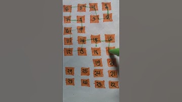 Draw a checked path with numbers #art #numbers #game #komalworld #short #aurora