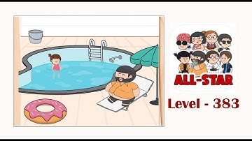 Brain test all star level 383 Make the pool deep enough for the girl to swim.