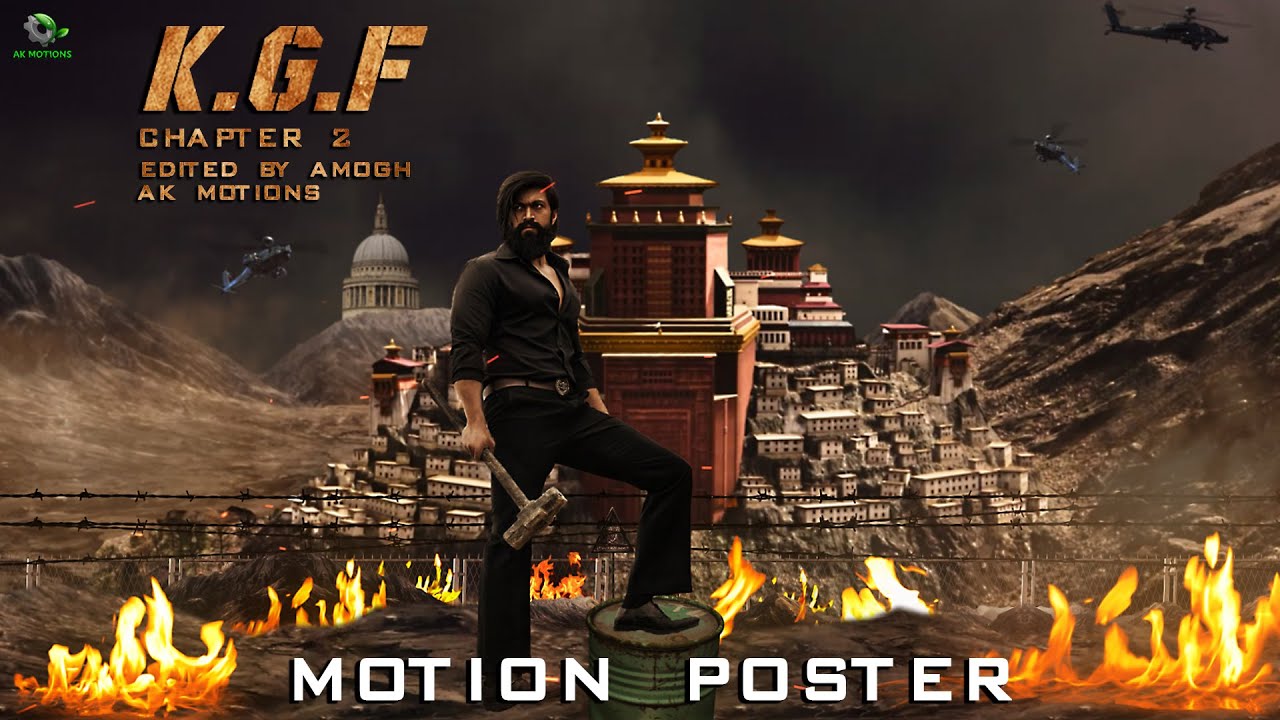 KGF Chapter 2 Rocky Entry Scene | Interval Scene | Recreated | After Effects | AK Motions