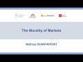 I3h institute seminar the morality of markets by mathias dewatripont