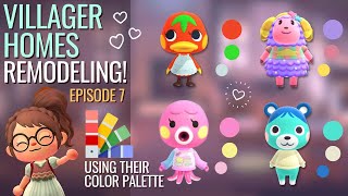 Colour matching VILLAGER HOMES EP7: Marina, Bluebear, Ketchup and Etoille | ACNH - Animal Crossing