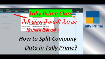 How to Split Company in Tally Prime | Split Company Data Year Wise in Tally Prime |Learn Tally Prime
