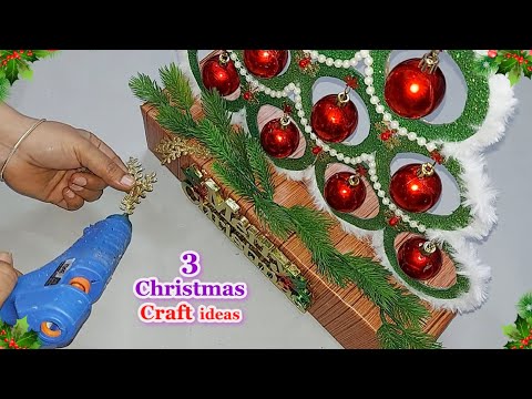 3 Economical Christmas Decoration idea with Cardboard |DIY Affordable Christmas craft idea🎄195