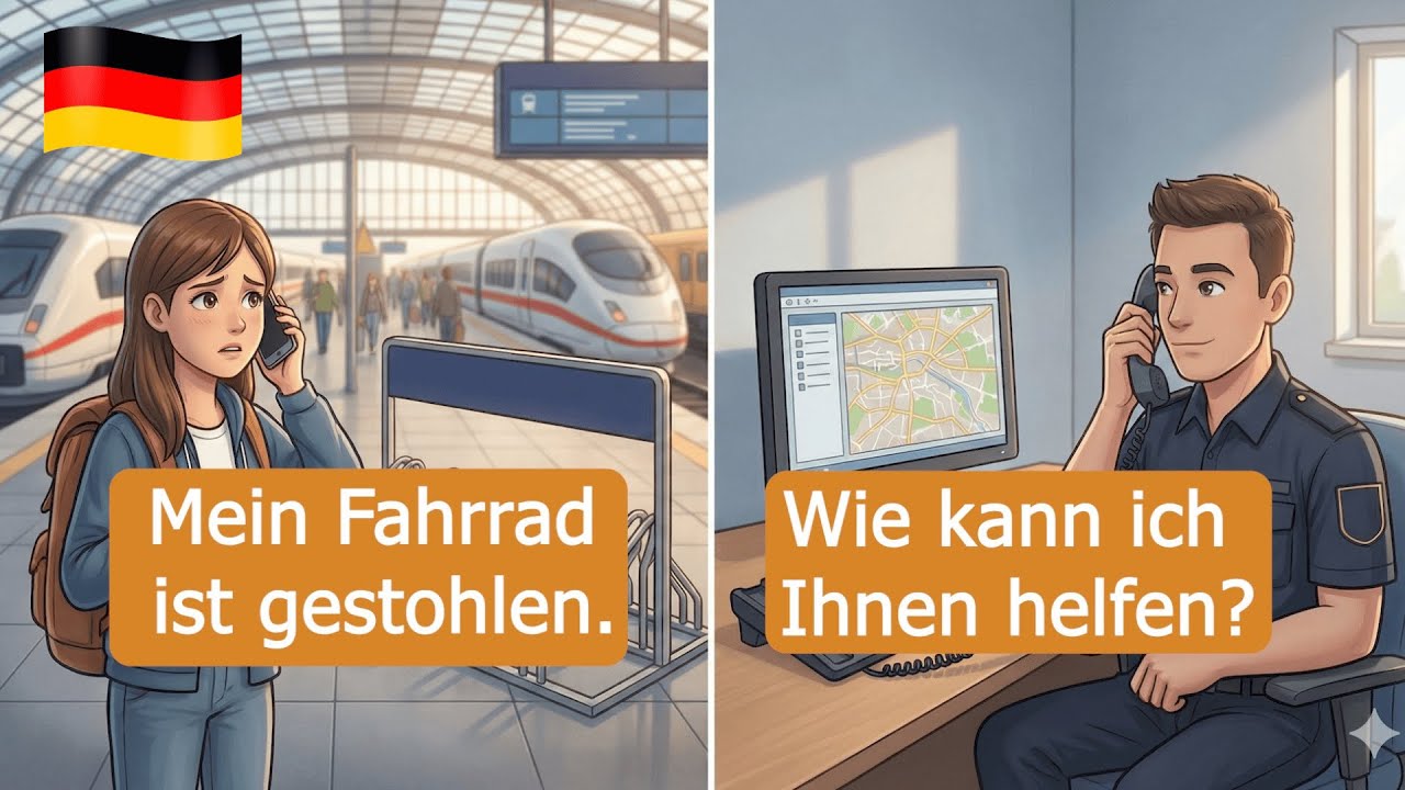 20-Minute German Conversation Practice for Beginners (A1–A2) | Real-Life Dialogues