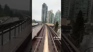 Front view ride on skytrain w/my pics i took various skytrain New WestminsterB.C Can.