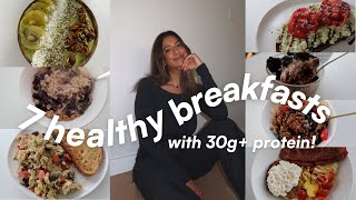 HEALTHY BREAKFASTS with 30g+ PROTEIN (in under 15 min) | hormone balancing + easy recipes