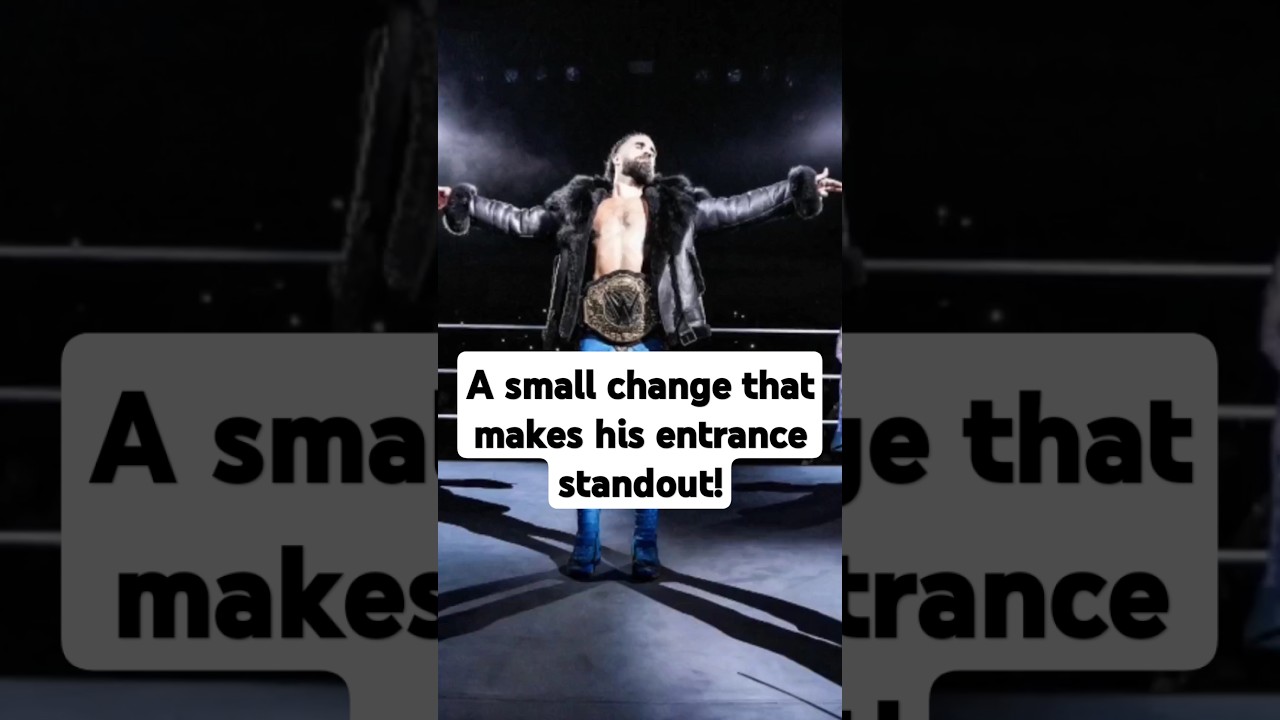 Did you notice the change in Seth Rollins's entrance?