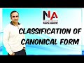 classification of Canonical form