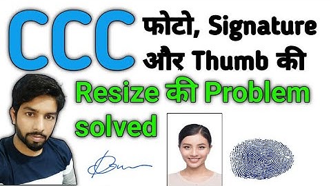 How to make ccc signature , Photo& Thumb size in 2 minutes