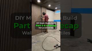 DIY Studio Build (Parts 3 & 4 Quick Recap) #shorts