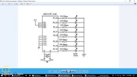 ARM Interfacing Program Execution Steps