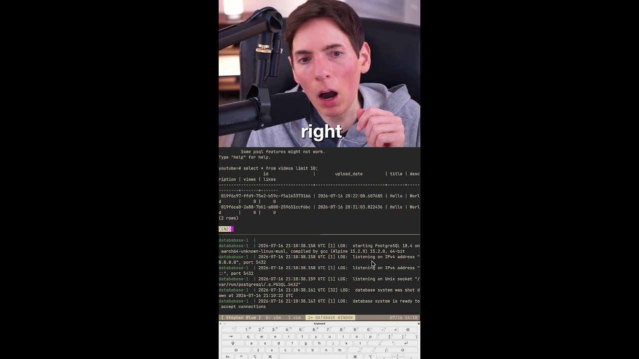 Building a YouTube-like App: Database Setup and Video Insertion