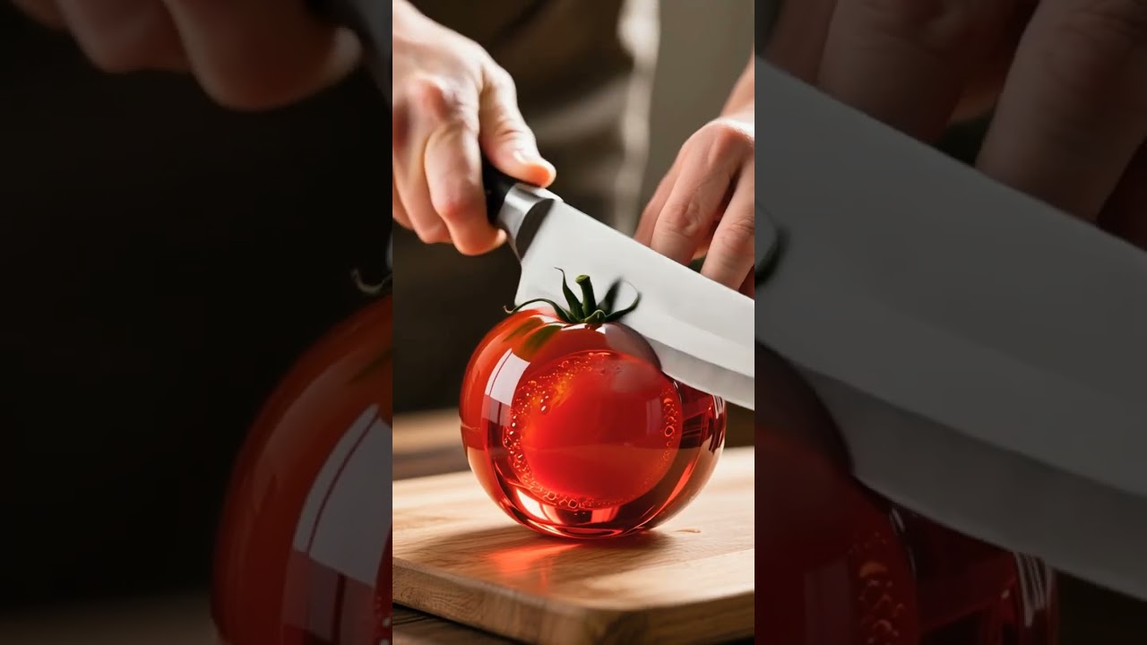 . “ASMR Juicy Tomato Cutting 🍅 | Super Relaxing & Satisfying”