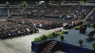 Cincinnati Police Officer Sonny Kim funeral: Police Specialist Buddy Blankenship delivers his remark