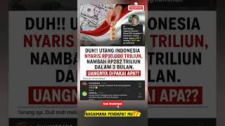 Duh! Utang Indonesia Nyaris Rp10.000 Triliun⁉️#beritaterkini