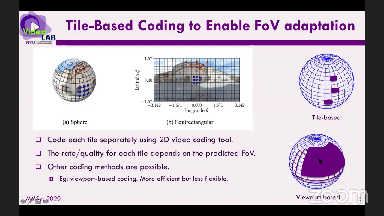 360-Degree Video Streaming (Yao Wang)