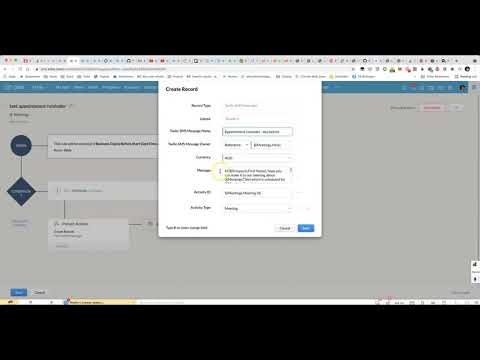 Sending appointment reminder SMS from Zoho CRM