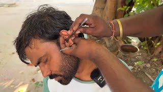 47-Minute Ear Cleaning In India Surprisingly Relaxing Experience Asmr Street Barber