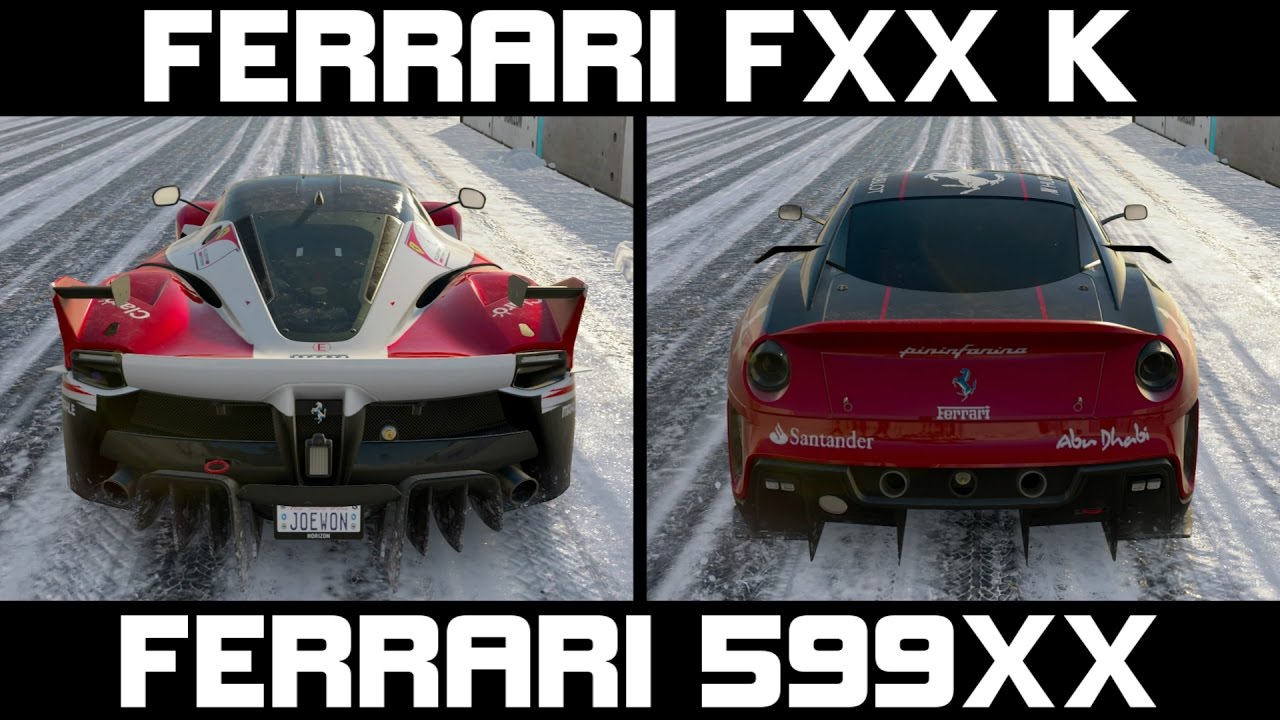 Forza Horizon 3 - FERRARI FXX K vs FERRARI 599XX DRIFT BATTLE