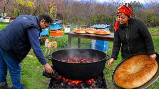 AZERBAIJAN Tandoori Bread Without Oven - Village Life