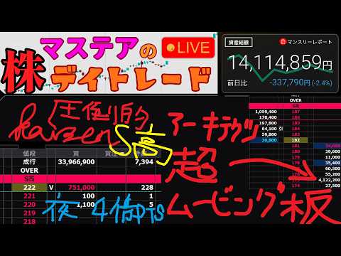 【第319回】マステアの株デイトレ配信 2026 08/26
