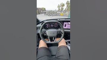 Audi screen safety feature⚠️😳 feature #audi #a6 #a6avant #audia6etron #a6etron