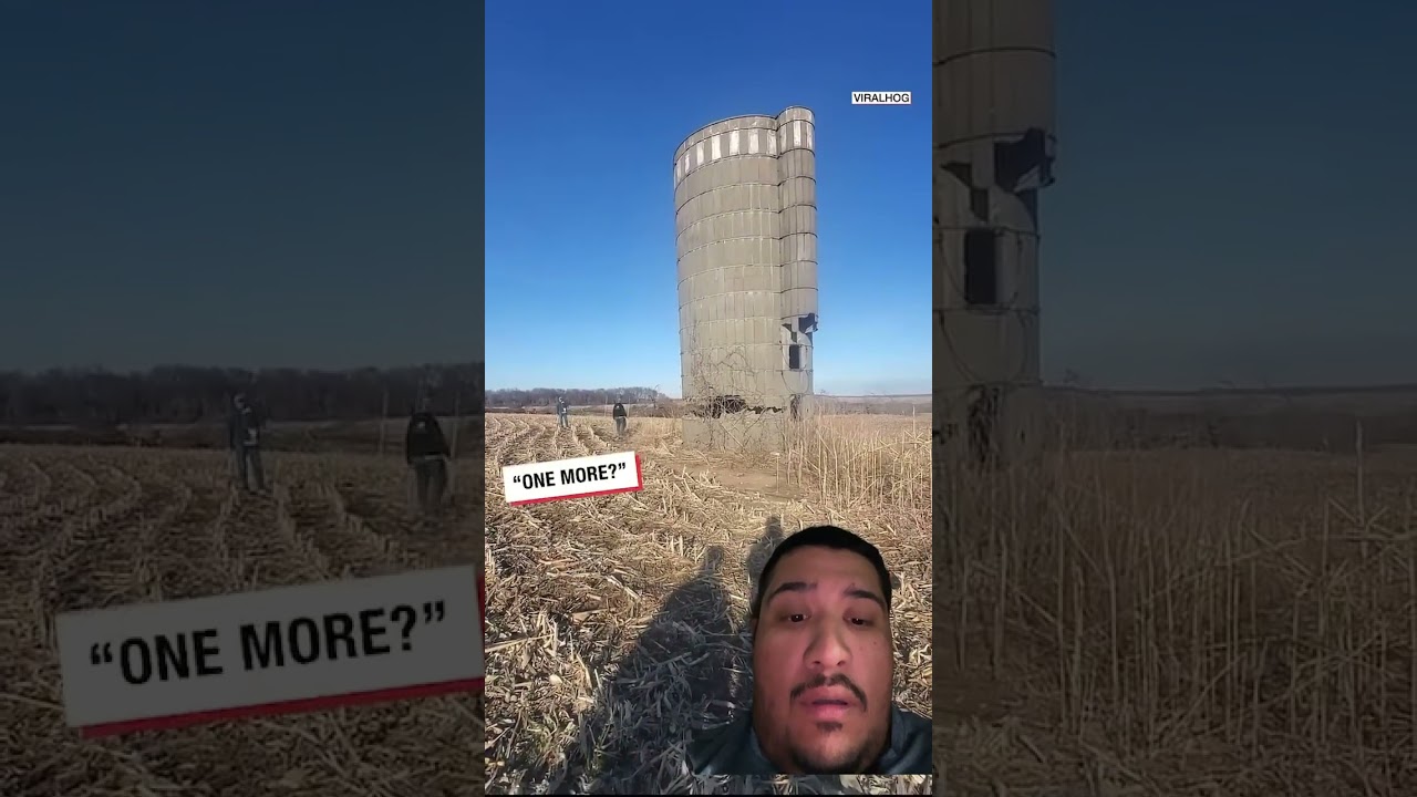 Sledge hammer Tearing down the country water tower! 