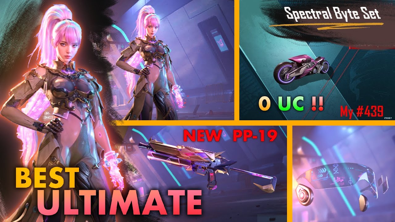 NEW BEST ULTIMATE SKIN !🔥Luckiest Opening ever | 0 UC Trick Spectral Byte Crate Opening | BGMI
