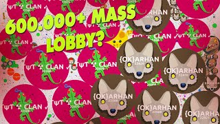 600.000 M In Lobby Agar.io Hacked? Insane Agario Gameplay