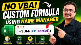 Create Custom Functions in Excel Without VBA Using Name Manager