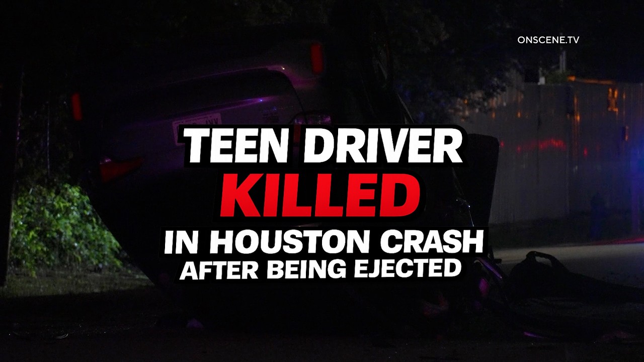 Teen Driver Killed In Houston Crash After Being Ejected - YouTube