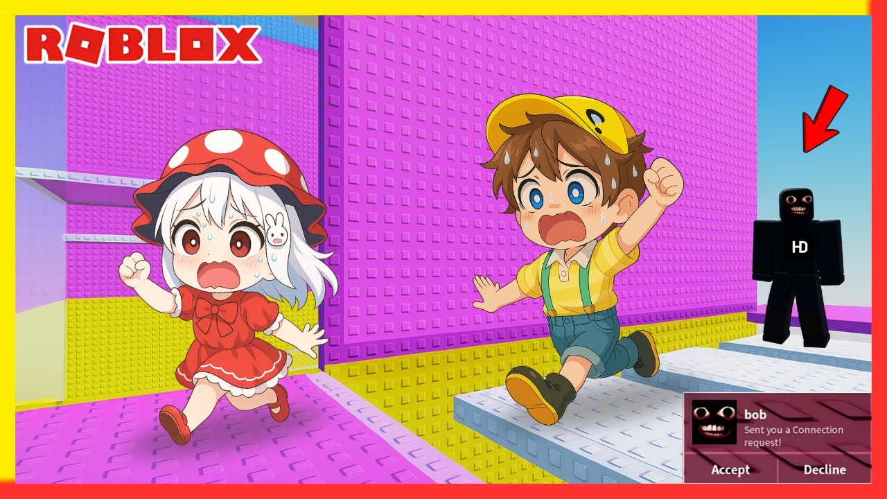 BOB Muncul? Cio Dan Cia Ketemu Makhluk Misterius di Tower | Punch Button Tower (ROBLOX)