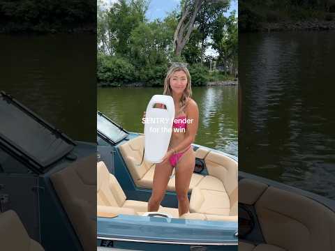 Traditional fenders never looked right on modern boats. SENTRY finally does! #boating #fender