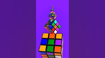 Rubik Vertical Infinite #satisfyingvideo #rubikscube